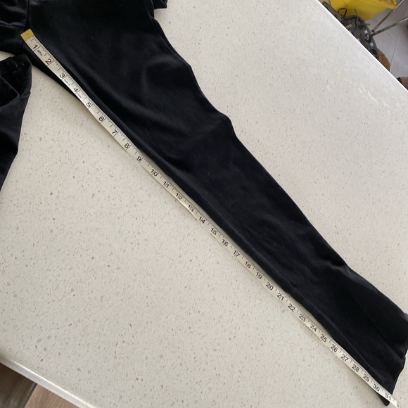 VINCE black leggings long stretch thick quality ankle slit M - Picture 4 of 7